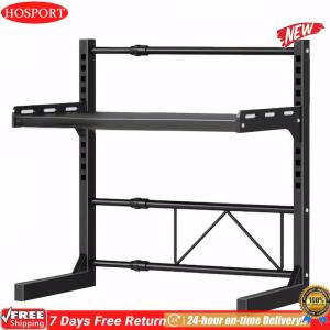 [HOSPORT Official Mall]2/3 Tier Expandable Microwave Rack Height Adjustable Microwave Storage Stand Over Microwave Shelf for Kitchen Countertop