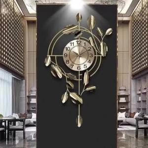 Sacesr Metal Wall Clock Large Mute Wall Clocks Aesthetic Luxury Creative Walls Clocks Home Living Room Corridor Decorative Furniture 5Y6Z3