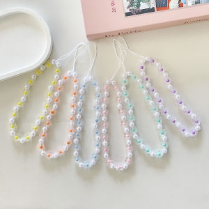 Gantungan HP Tali Lanyard Aksesoris Kalung Handphone Strap Phone Manik Manik Aesthetic