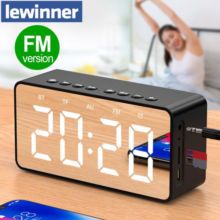 Speaker Bluetooth Jam Alarm AEC Lewinner Jam Alarm Clock with Bluetooth