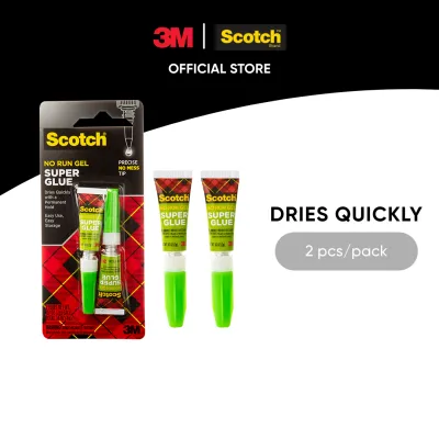 3M™ Scotch® Super Glue No Run Gel 2 pcs/pack 2 g/pc For single use