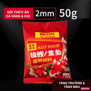 Thức ăn cho cá vàng giúp tăng đầu tăng cơ bắp cá khoẻ ít bệnh tật lớn nhanh không bị chổng vàng nước PORPOISE  xanh lá (HẠT NỔI)