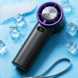 K39 พัดลมมือถือ พัดลมไอเย็น แบบพกพา Cold FAN มีโหมดแอร์และโหมดพัดลมปรับแรงลมได้ 100 ระดับ แบต 3600mAh ใช้งานได้4-6ชมแท้รับประกัน1ปี