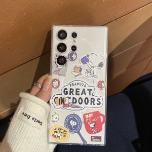 Magnetic Cute Cartoon Snoopy Shockproof Cases for Samsung S25Ultra S23Ultra S22Ultra S24Ultra charlie snoopy Phone Case for Galaxy S25Edge S25Plus S24Plus Note20Ultra Note10Plus S21FE S20FE S23E S24FE A56 A36 A26 A16 A06 A55 A35 A15 A05s A54 A34 A24 A14