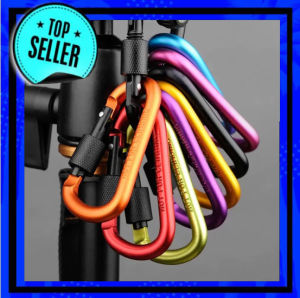 Gantungan Kunci / Gantungan Karabiner Aluminium Alloy Snap Clip Lock