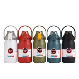 WE 4164 = 不锈钢大肚保温杯 Stainless Steel Large-Capacity Insulated Mug ☞ 1200ml Ready stock in Malaysia