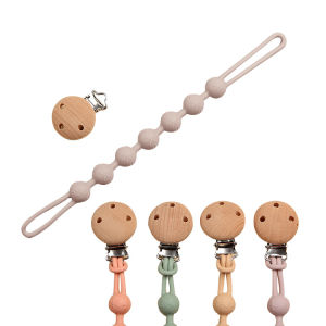 【2Pcs/Set】Silicone Pacifier Chain Holder One-piece Baby Pacifier Strap for Soother &Teething Toy Newborn Babies Shower