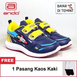 FIURI - ANDO - SUPER POWER PEREKAT 29-32 BIRU MUDA MERAH - SEPATU SNEAKERS KANVAS SOL KARET ANAK KECIL LAKI-LAKI - SEPATU KETS LUCU FASHION TRENDY - SEPATU SEKOLAH PAUD TK SD KRETEKAN PEREKAT COWOK MURAH PROMO DISKON BONUS KAOS KAKI