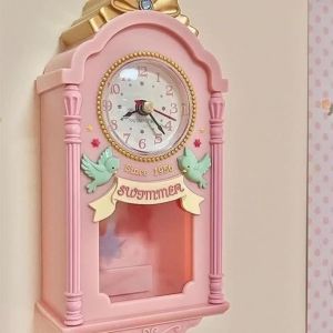FFBH Vintage Wall Clock Unique Creative Aesthetic Wall Clocks Art Elegant Cartoon Watch Interior Home Bedroom Decoration Accessories N7Y3P