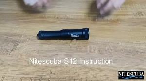 Nitescuba S12 Diving Flashlight 1200 Lumen Diving Torch Light Waterproof Rating Lamp 100m Night Underwater Using