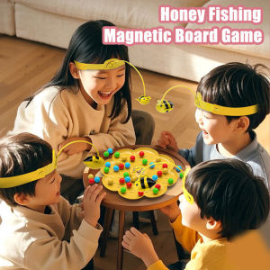 Little Bumblebee Board Game Multifunctional Puzzle Fishing Toys for Family Party & Kids Gift