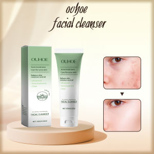 Ouhoe Facial Cleanser Balance Skin Moisture And Oil For Acne Treatment Hydrating Deep Cleansing Pores Oil Control Cleanser 100g