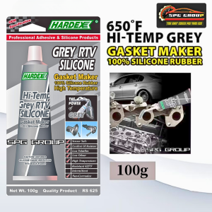 100% ORIGINAL HARDEX HI-TEMP SILICONE GASKET MAKER - GREY (100g)