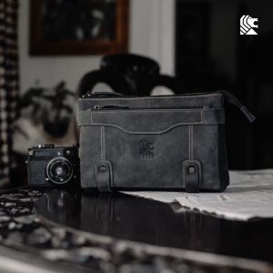 Handbag Pria Kulit Sapi Tas Tangan Clutch Leather Reven Lisbon