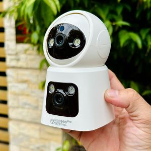 Camera Wifi YOOSEE 2 Mắt W8L 12Mpx Xem 2 Màn Hình Cùng Lúc Xoay 360 Độ Hỗ Trợ Đàm Thoại 2 Chiều