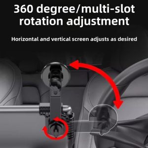 DGFDF Foldable Car Display Screen Phone Holder ic Ring 360 Degree Rotation ic Car Phone Holder Foldable Hidden Design Car Screen Phone Bracket Car Display Screen