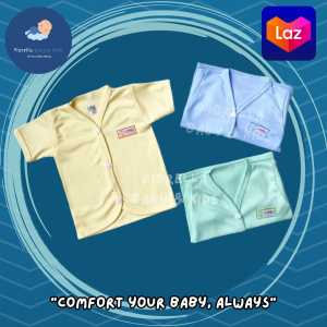Baju Bayi Newborn Katun Lengan Pendek / Lengan Panjang Setelan FIYELI Warna isi 6 Pcs