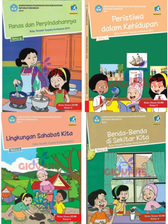BUKU KELAS 5 TEMA 1 2 3 4 5 6 7 8 KURIKULUM 2013 KEMENDIKBUD | Lazada ...