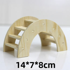 Hamster Hideout House Wooden Hut Small Pet Cage Accessory Chew Resistant Easy Clean Cozy Bed Toy