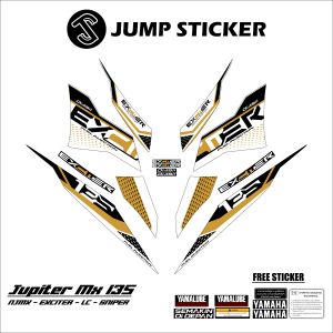 Stiker striping jupiter mx new 135 grafis variasi 012