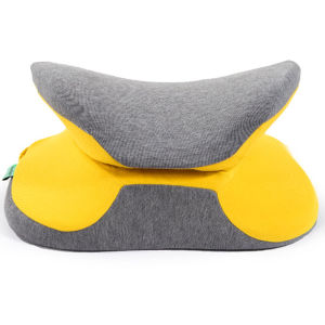 Memory Foam Nap Pillow 2 In 1 Dual-Purpose Pain Relief Waist Chair Support Decompression Cushion For Desk Napping Pillow Desk Nap Pillow Supporter Seat Cushion Headrest Travel Neck Pillow Bedding