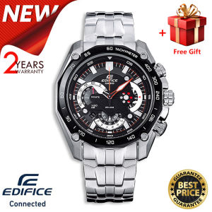 (2 Years Official Warranty) Jam Tangan Lelaki ginal Edifice EF550 Chronograph Men Business Fashion Watch 100M Water Resistant Shockproof Waterproof Full Auto-Calendar Stainless Steel Mens Quartz Wrist Watches