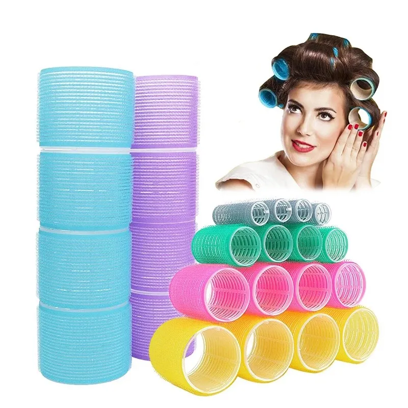【From Manila】Hair Rollers Self Grip Hair Curlers Lazy Curler Heatless  Manual DIY Hair Curling Rod Headband Hair Styling Tools