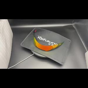 Modified Helmet Rear Spoiler Wind Wing Decor Parts Compatible with AGV K6 Motorcycle Helmet