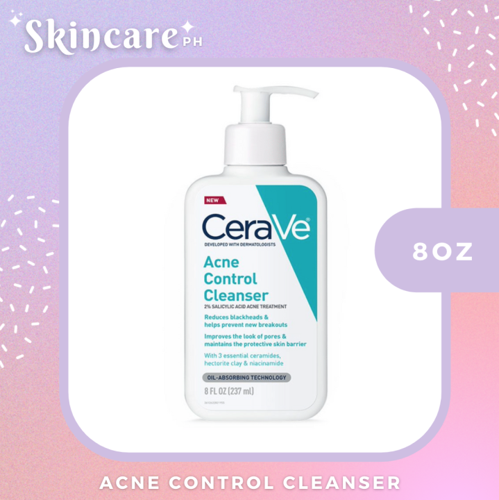 CERAVE ACNE CONTROL CLEANSER 8oz 16oz Lazada PH