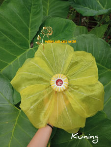 KELOPAK BUNGA DEKORASI/CUP BUNGA LAMPU DEKORASI PELAMINAN MODEL BUNGA KAMBOJA DIAMETER 40 CM