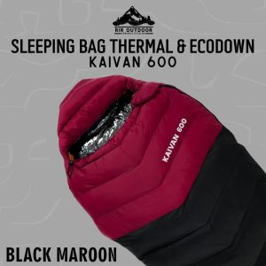 SLEEPING BAG KAIVAN ECODOWN FAIRBANKS FILL POWER 600 THERMAL COATING ORIGINAL KANTUNG TIDUR SELIMUT TIDUR CAMPING LEMBUT DAN HANGAT