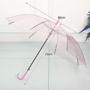 ร่มใสสไตล์ญี่ปุ่น ร่มใสพับเก็บได้ กันลม เเข็งเเรง ทนทาน สวยงาม ร่มพลาสติก สิ่งที่ต้องมีสำหรับฤดูฝน กางได้ 1-2 คน