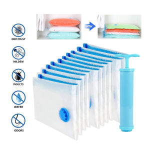 Travel Vacuum Compression Bag Luggage Storage Resealable Reusable Vacuum Bag Clothes Compress Storage Bag Organizer Space Saving