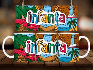 Infanta Souvenir Mug 11oz with Gift Box – Colorful Design Ceramic Coffee Mug | Pasalubong Gift
