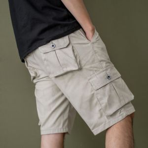 Celana Cargo Pendek Pria Bapin Grey