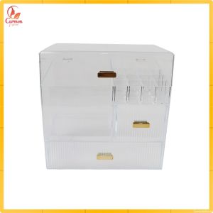 Box Make Up Aesthetic Wanita Kekinian / Box Storage Skincare Kotak Kosmetik Anti Debu CF K175