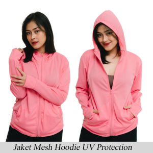 GRACIOUSTYLE - WOMEN AIRism Jaket Mesh Hoodie UV Protection UPF50+ YogaGymFitnesRunningSporty