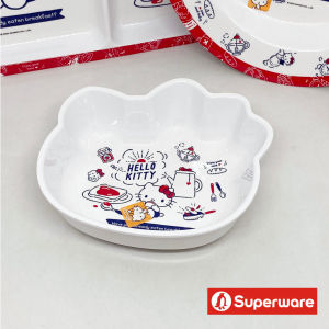 [ขายแยกชิ้น] คิตตี้ เบรคฟาสต์ จานข้าวเด็ก ช้อนส้อม แก้วน้ำ เมลามีน Sanrio Kitty Superware ศรีไทยซุปเปอร์แวร์ / 1 ชิ้น  item sell SEPERATELY