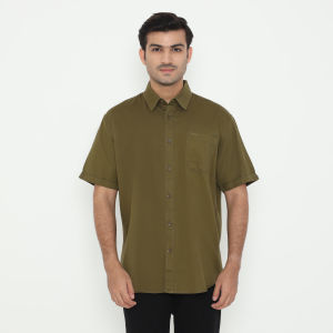 POLICE Kemeja Polos Cotton Regular Fit Pria