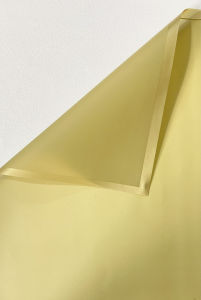SKYGallery 20 LEMBAR Flower Wrapping Paper Varian List Gold Emas Kertas Buket Bunga Cellophane Florist goldline KB10