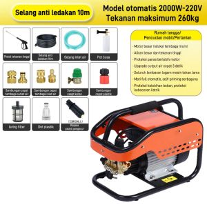 2000W Mesin Cuci Jet Cleaner Tekanan Tinggi Washer /Mesin Cuci Steam Mobil AC Motor /Mesin Jet Cleaner Steam Alat Cuci Motor Mobil AC /High Pressure Water