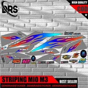 Striping stiker pareasi yamaha mio m3 motip api