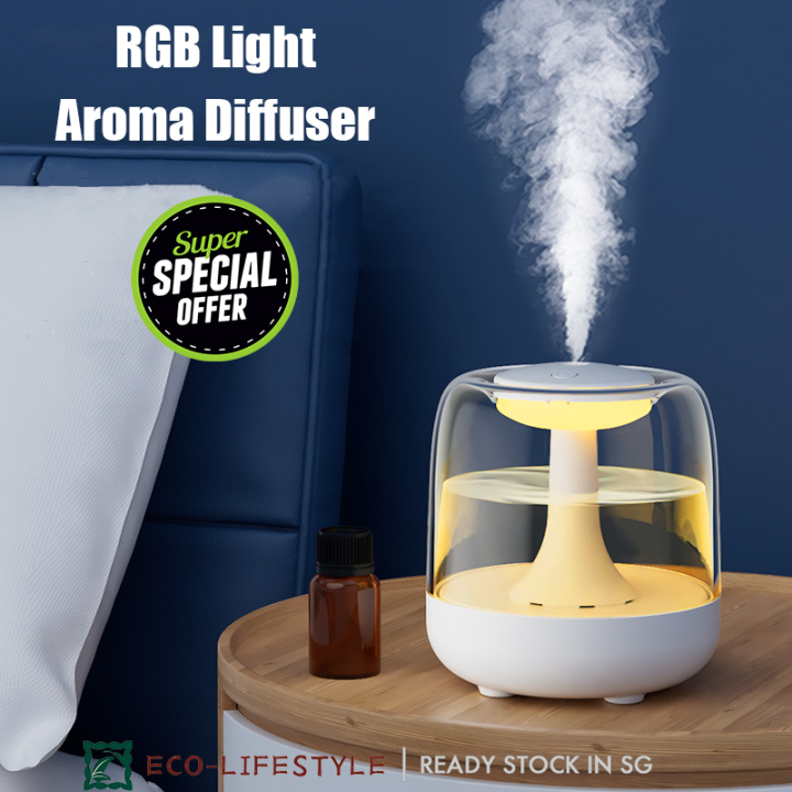 New USB 440ml Visual Aroma Diffuser Humidifier LED Light Ultrasonic