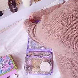 Awotech Cosmetic Bag Toiletries Bag Makeup Bag Skincare Bag Waterproof Makeup Bag Bag Makeup Besar Travel Storage Travel Pouch Beg Kosmetic Beg Makeup化妆包