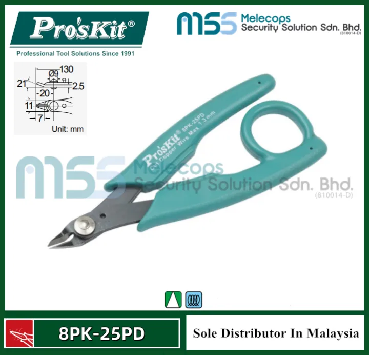 Pro'skit 8PK-25PD Micro Cutting Plier (130mm) | Lazada
