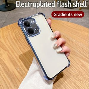 Luxury Plating Case For OPPO Reno 9 Pro+ Reno 9 Clear Shockproof Camera Protection Cover