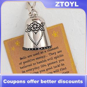 【ZTOYL】 Blessing Bell Friends Are Angels Ornament Blessing Bell Watch Over Me Crafts for Doors Vehicles and Bags or Keys