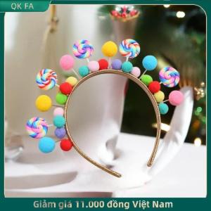 QK FA ✨ Băng đô kẹo mút hoạt hình mới băng đô kẹo ngọt Phụ kiện tóc công chúa trái tim nữ tính