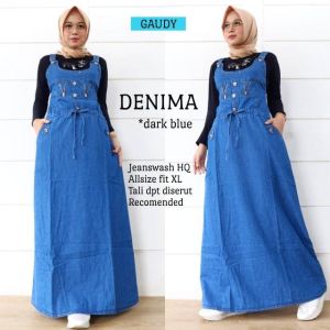 ZIPPER OVERALL / DENIMA OVERALL GAUDY / PRODUCT OVERALL JEANS TERMURAH / OVERALL ROK JEANS WANITA