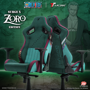 TTRacing Surge X Zoro Edition Air Threads Fabric Gaming Chair | One Piece Collection - 2 Years Official Warranty